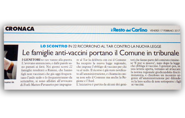Associazione Famiglie Anti-vaccino Avvocato Pavanetto Forlì